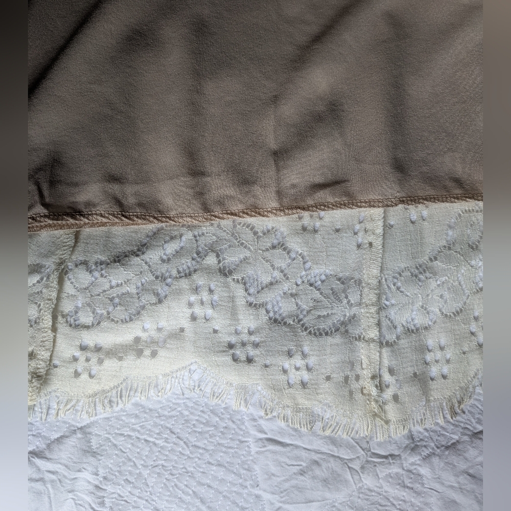 Anna Sui Boho Cream Lace Sleeveless Maxi Dress Size 6 - Picture 14 of 14